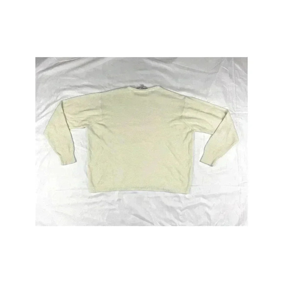 VTG Designers Originals Women's Cream Pullover Sweater Sz X-Large 42 Long Sleeve - Picture 6 of 10